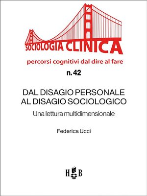 cover image of Dal disagio personale al disagio sociologico